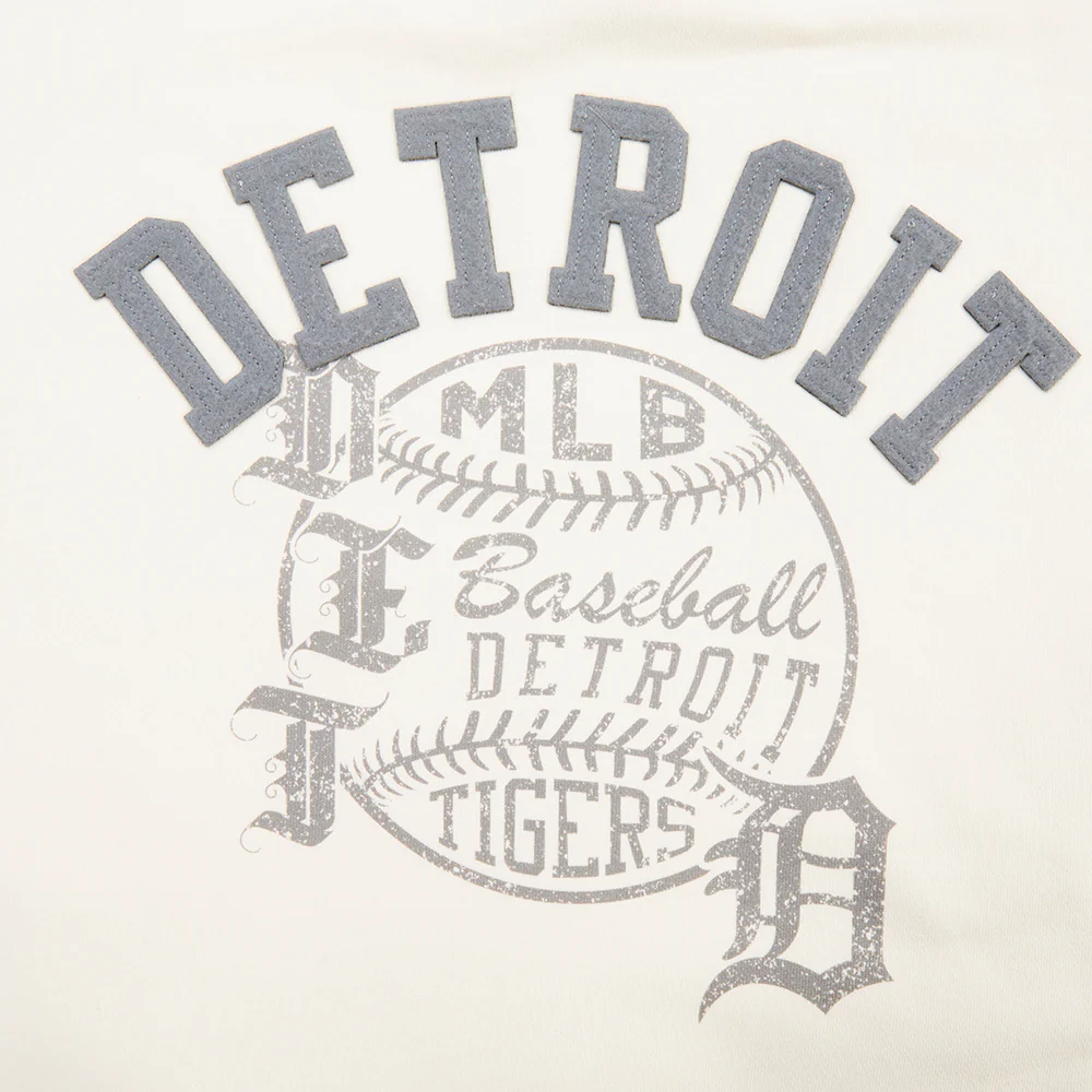 MLB DETROIT TIGERS STREET TEAM WOMEN'S FLC CREWNECK (EGGSHELL) - Image 9