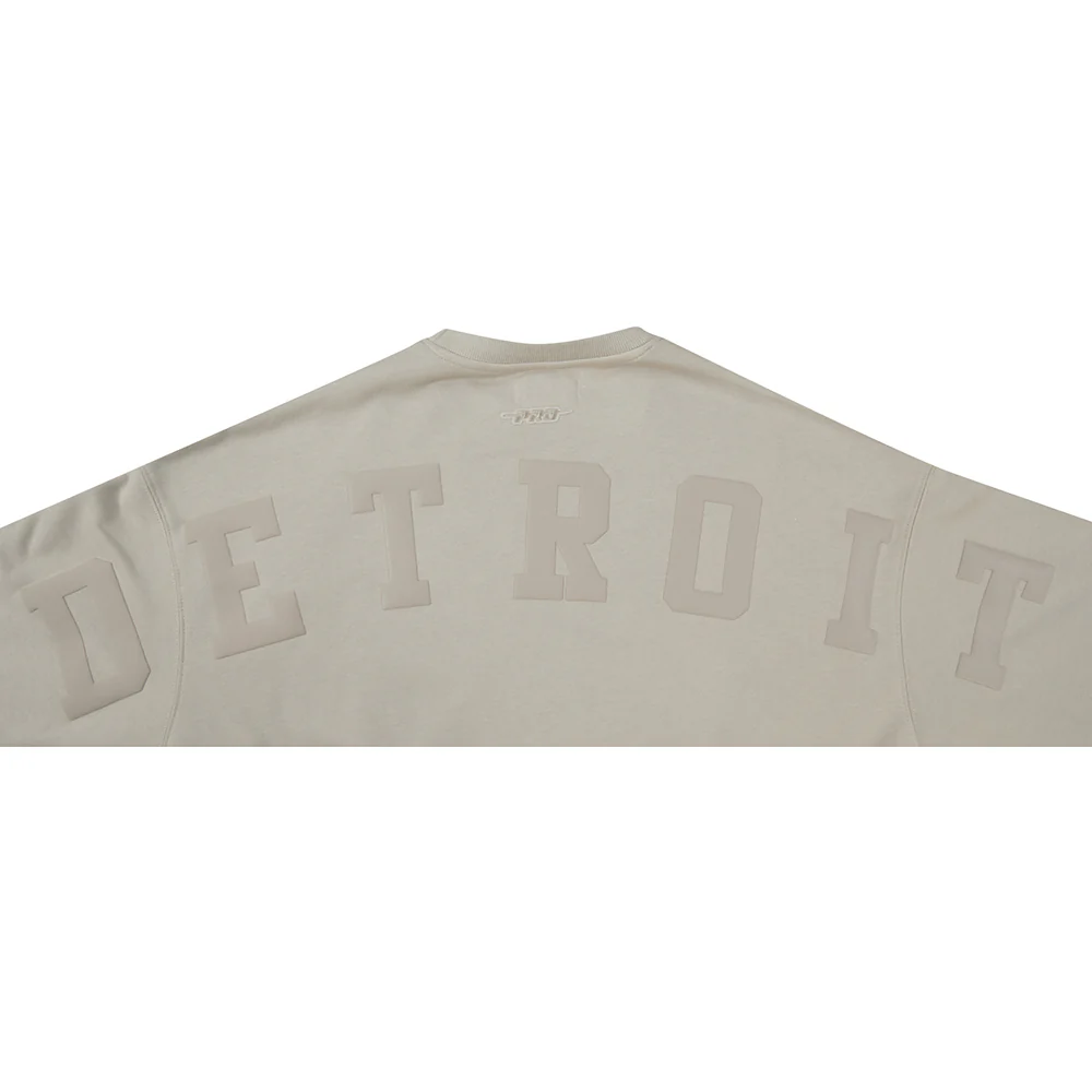 MLB DETROIT TIGERS WINGSPAN WOMEN'S FLC CREWNECK (TAUPE) - Image 7
