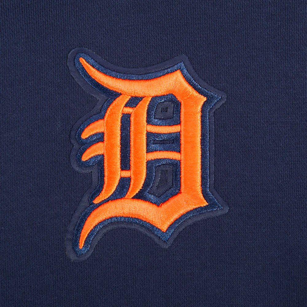 MLB DETROIT TIGERS WINGSPAN WOMEN'S FLC CROPPED PO HOODIE (MIDNIGHT NAVY) - Image 5