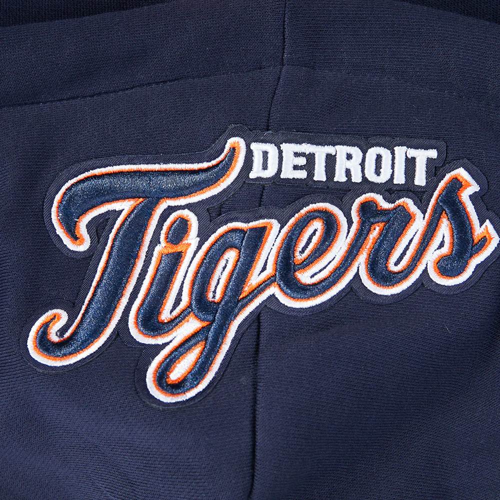 MLB DETROIT TIGERS WINGSPAN WOMEN'S FLC CROPPED PO HOODIE (MIDNIGHT NAVY) - Image 6