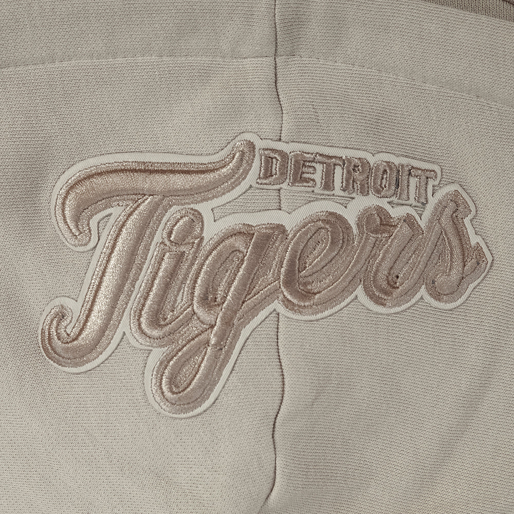 MLB DETROIT TIGERS WINGSPAN WOMEN'S FLC CROPPED PO HOODIE (TAUPE) - Image 5