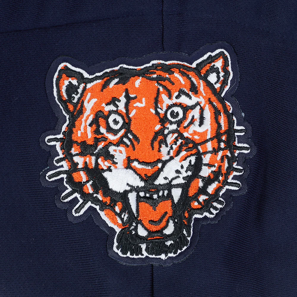 MLB DETROIT TIGERS RETRO CLASSICS WOMEN'S CROPPED PULLOVER HOODIE (MIDNIGHT NAVY/ORANGE/MIDNIGHT NAVY) - Image 6