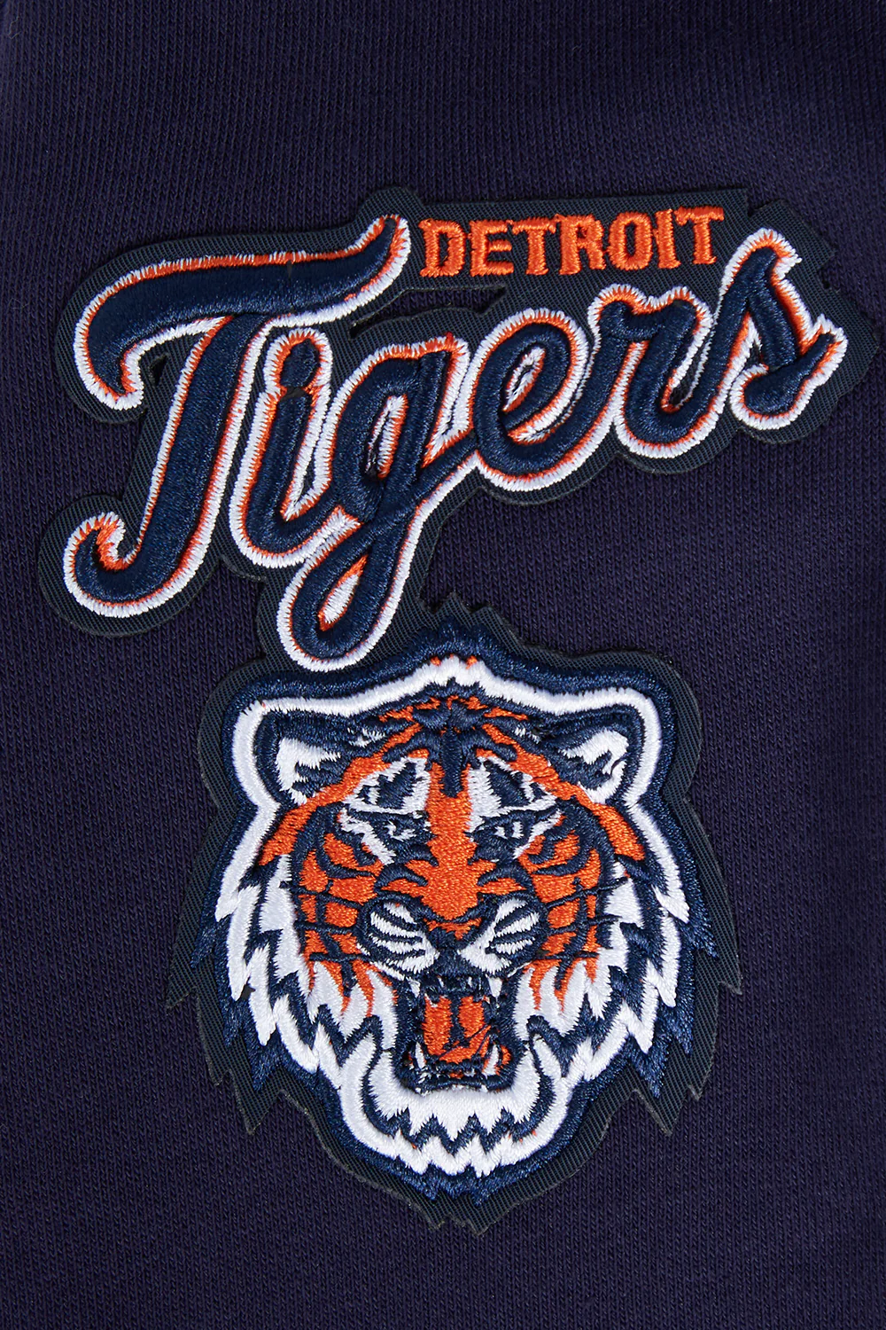 MLB DETROIT TIGERS CLASSIC WOMEN'S CROPPED PULLOVER HOODIE (MIDNIGHT NAVY) - Image 5