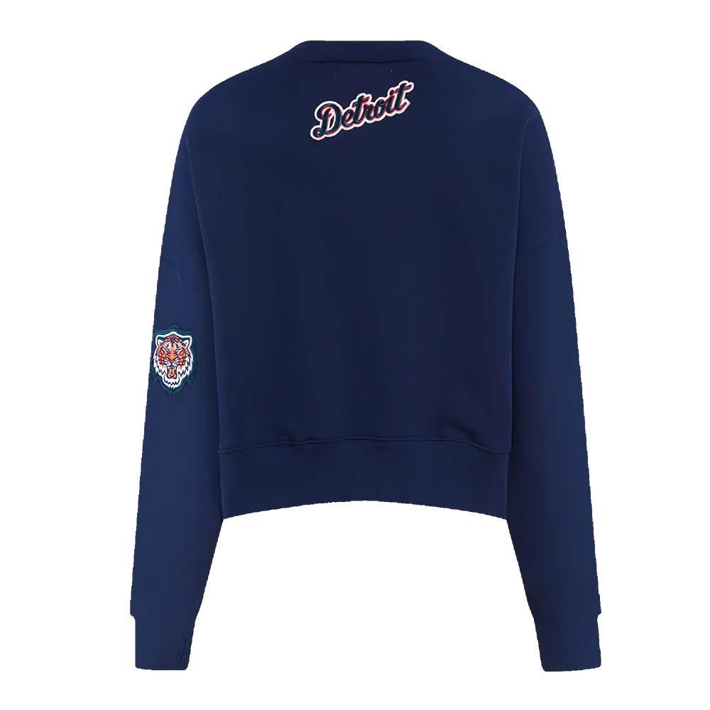 MLB DETROIT TIGERS CLASSIC WOMEN'S CREWNECK (MIDNIGHT NAVY) - Image 3