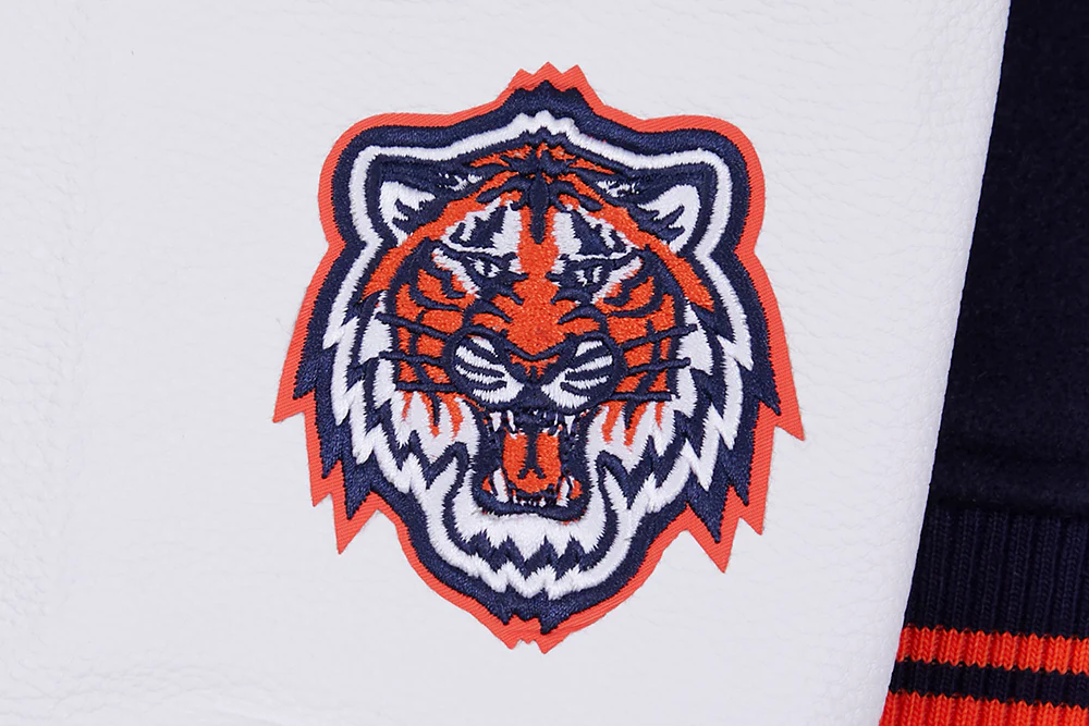 MLB DETROIT TIGERS MASHUP WOOL WOMEN'S VARSITY JACKET (MIDNIGHT NAVY/ORANGE/MIDNIGHT NAVY) - Image 9