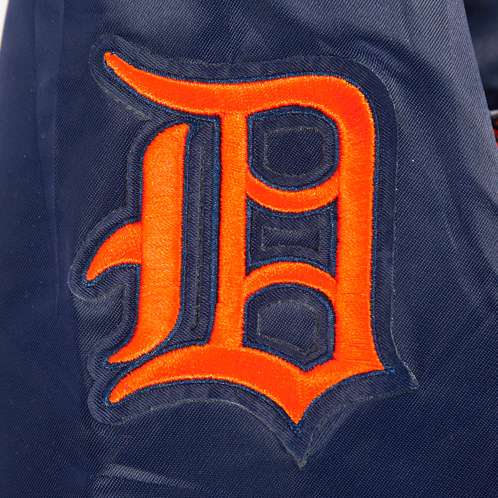 MLB DETROIT TIGERS RETRO CLASSIC LITTLE BOYS RIB SATIN JACKET (MIDNIGHT NAVY/ORANGE/MIDNIGHT NAVY) - Image 9