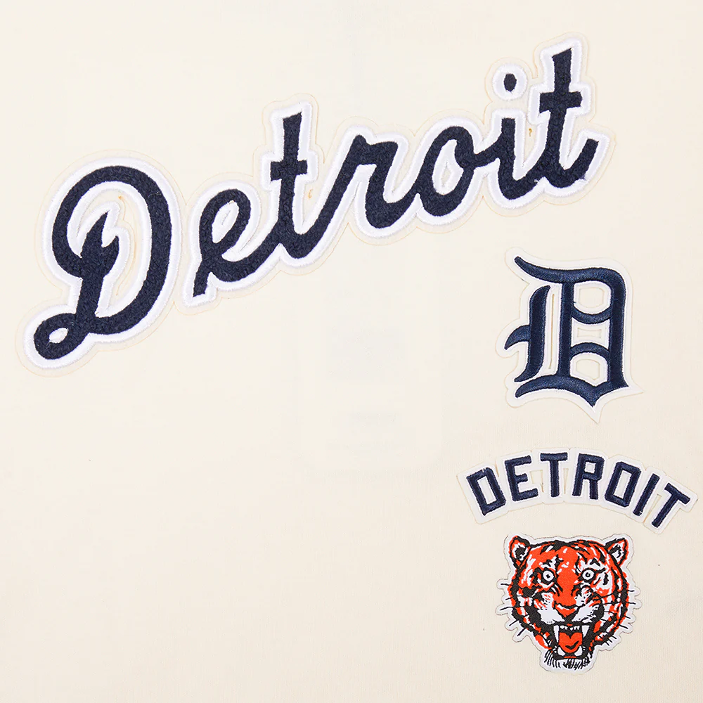 MLB DETROIT TIGERS RETRO CLASSIC LITTLE GIRLS SHORT SLEEVE BOXY TOP (EGGSHELL) - Image 5