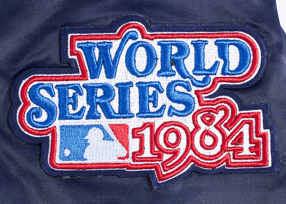 MLB DETROIT TIGERS CLASSIC WOMEN'S SATIN JACKET (MIDNIGHT NAVY) - Image 8