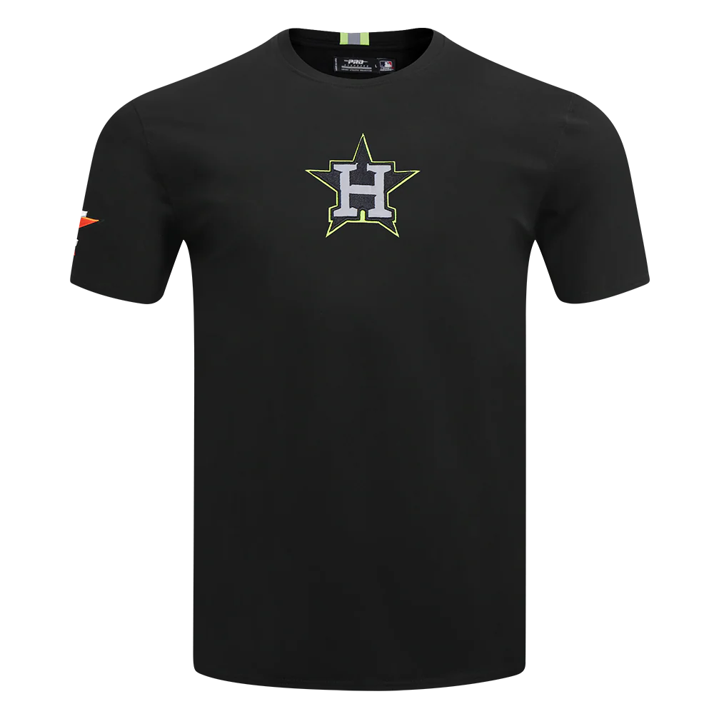 MLB HOUSTON ASTROS UNDER THE LIGHTS MEN'S SINGLE JERSEY TOP (BLACK) - Image 3