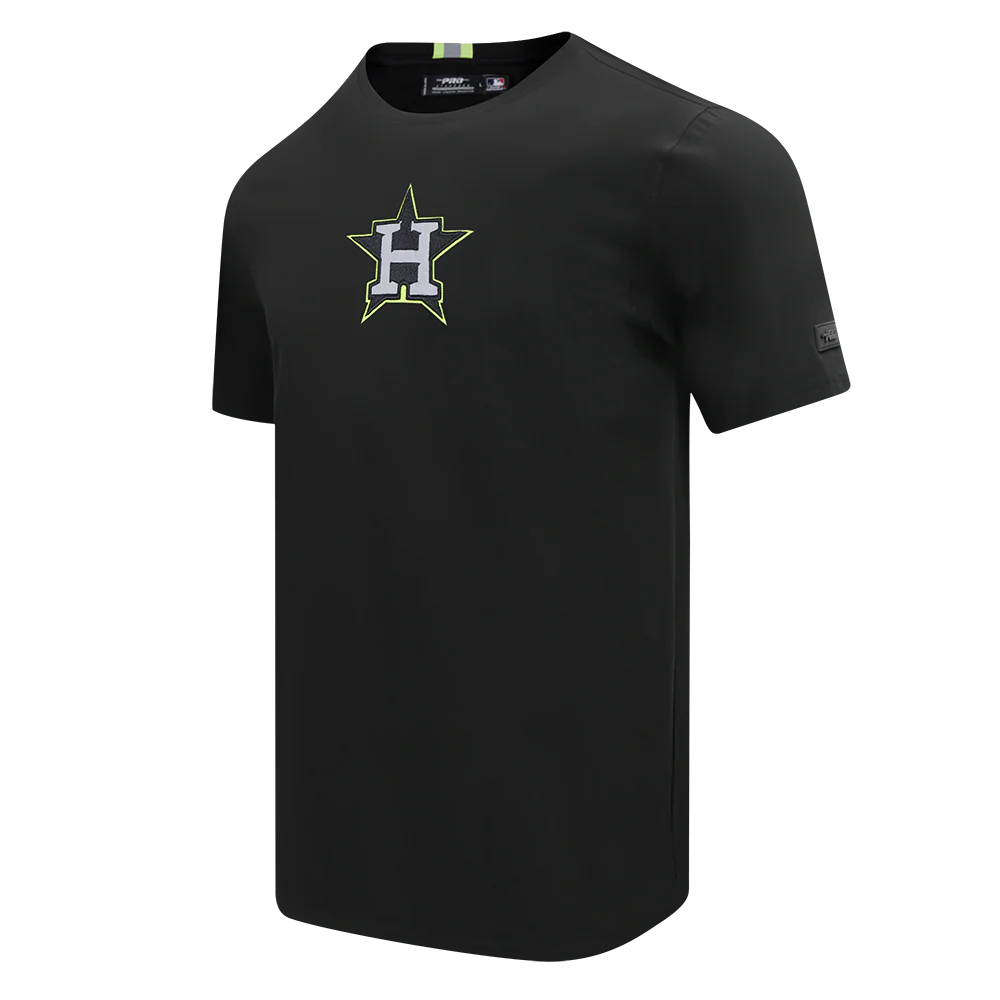 MLB HOUSTON ASTROS UNDER THE LIGHTS MEN'S SINGLE JERSEY TOP (BLACK) - Image 4