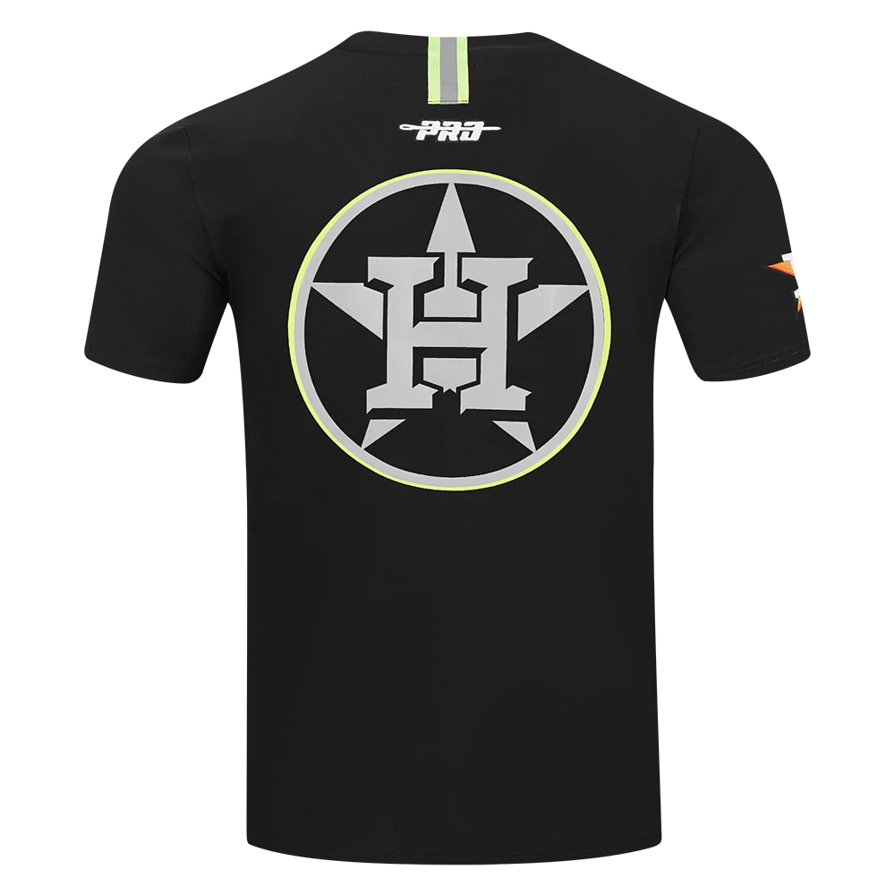 MLB HOUSTON ASTROS UNDER THE LIGHTS MEN'S SINGLE JERSEY TOP (BLACK) - Image 5