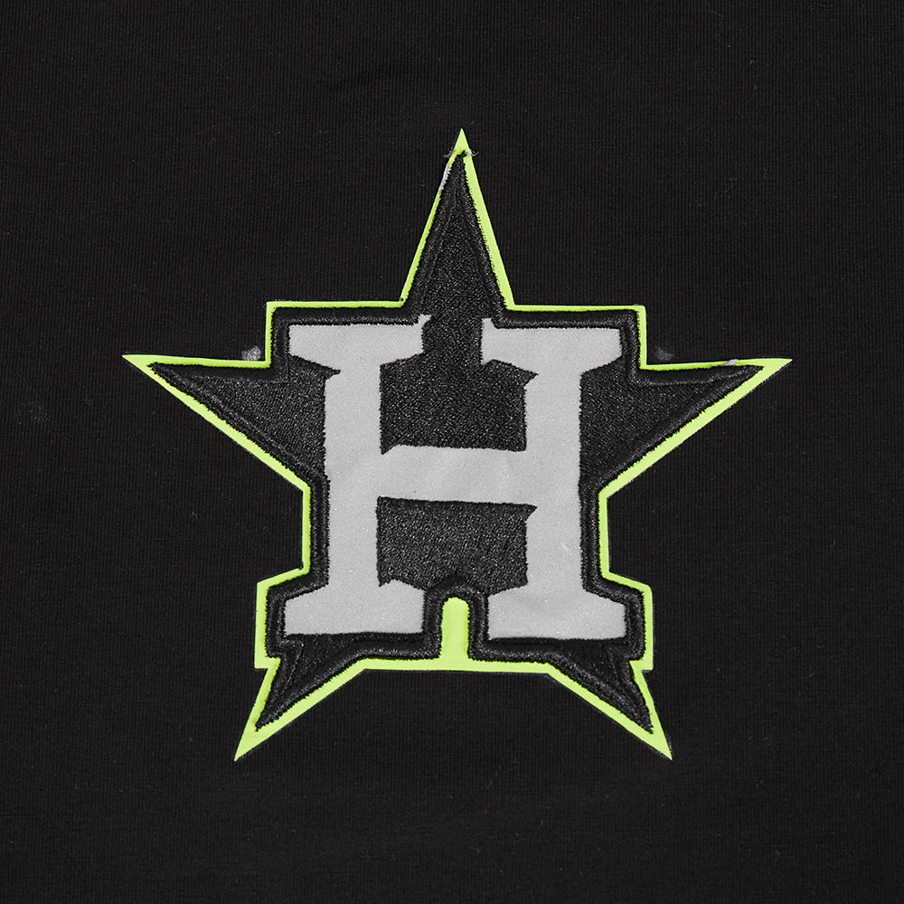 MLB HOUSTON ASTROS UNDER THE LIGHTS MEN'S SINGLE JERSEY TOP (BLACK) - Image 7