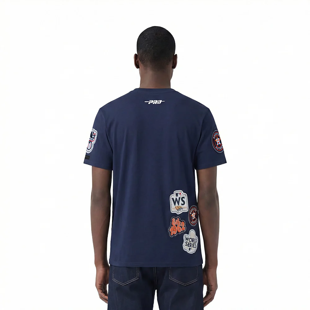 MLB HOUSTON ASTROS DIY PICK STITCH MEN'S SINGLE JERSEY TOP (MIDNIGHT NAVY) - Image 2
