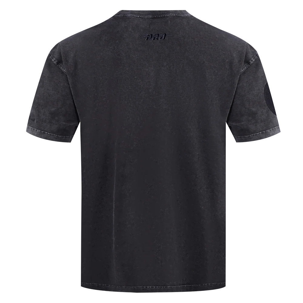 MLB HOUSTON ASTROS WASHED CLASSIC MEN'S ENZYME WASH CJ DROP SHOULDER (WASHED BLACK) - Image 3