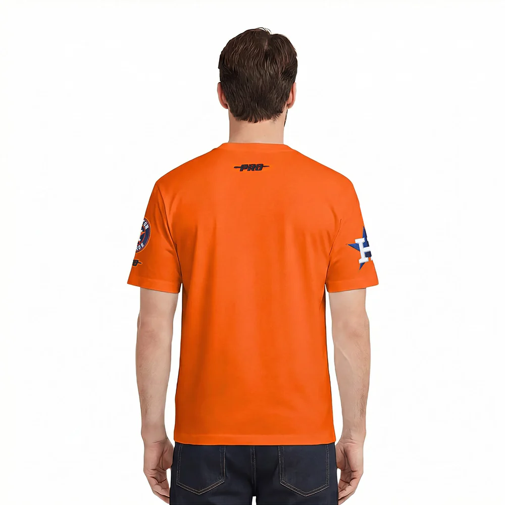 MLB HOUSTON ASTROS CLASSIC CHENILLE MEN'S SJ TEE (ORANGE) - Image 2