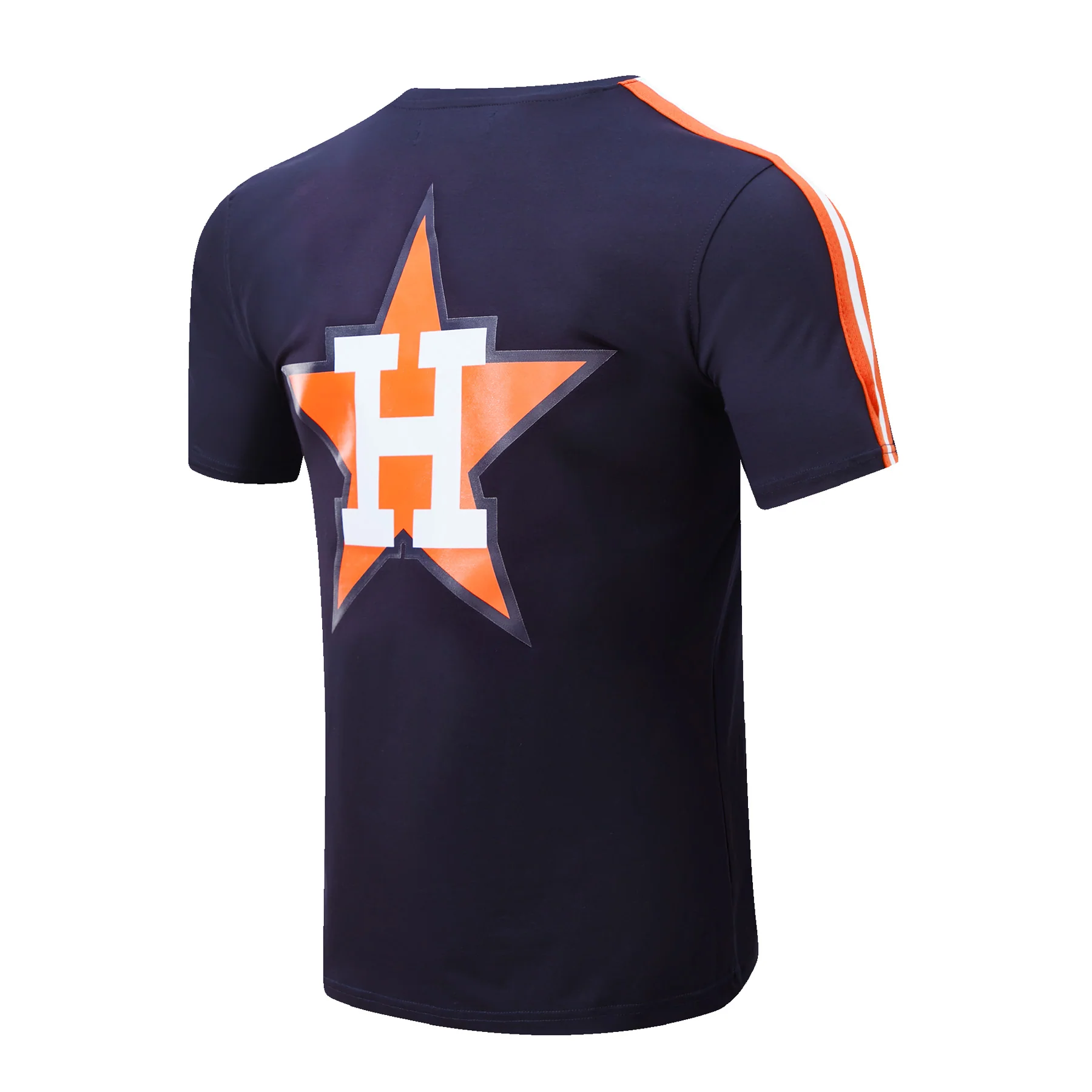MLB HOUSTON ASTROS RETRO LOGO PRO TEAM MEN'S TAPING TOP (MIDNIGHT/ORANGE) - Image 4