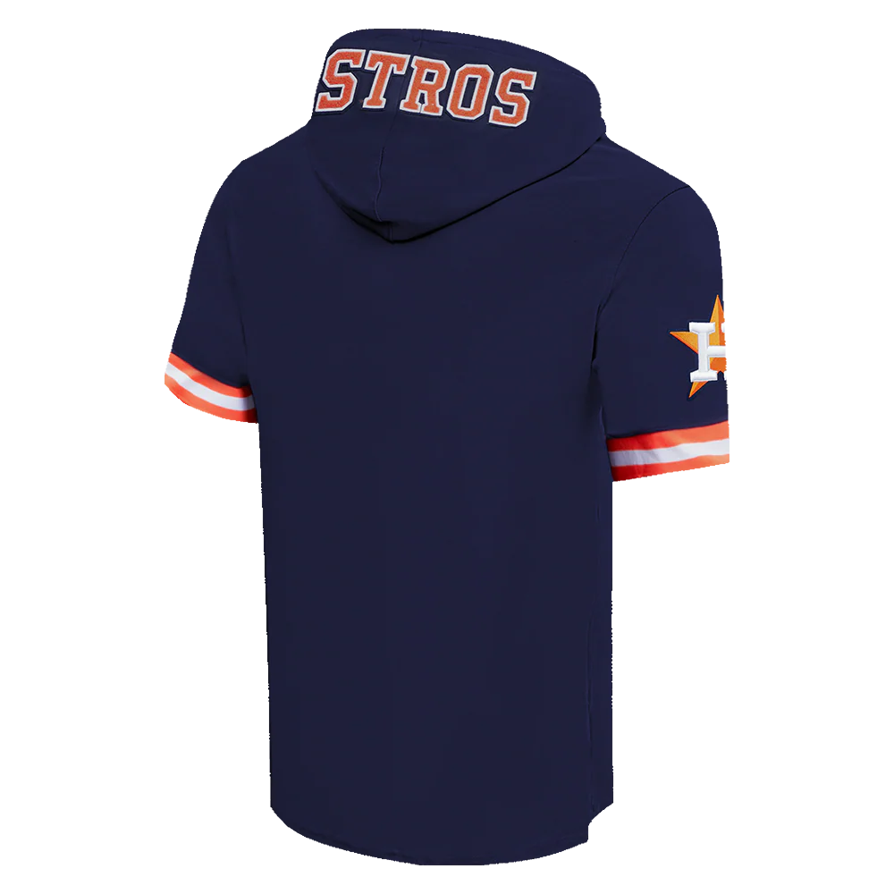 MLB HOUSTON ASTROS CLASSIC CHENILLE MEN'S PULLOVER HOODIE (MIDNIGHT NAVY/ORANGE) - Image 3