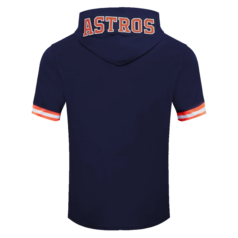 MLB HOUSTON ASTROS CLASSIC CHENILLE MEN'S PULLOVER HOODIE (MIDNIGHT NAVY/ORANGE) - Image 4