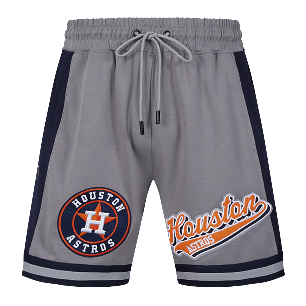 MLB HOUSTON ASTROS SCRIPT TAIL MEN'S DOUBLE KNIT 2.0 SHORT (GRAY/MIDNIGHT NAVY) - Image 2