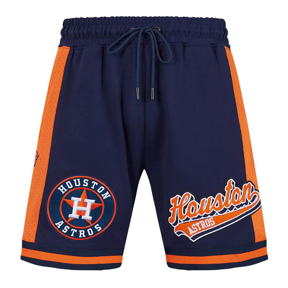 MLB HOUSTON ASTROS SCRIPT TAIL MEN'S DOUBLE KNIT 2.0 SHORT (MIDNIGHT NAVY/ORANGE/MIDNIGHT NAVY) - Image 2