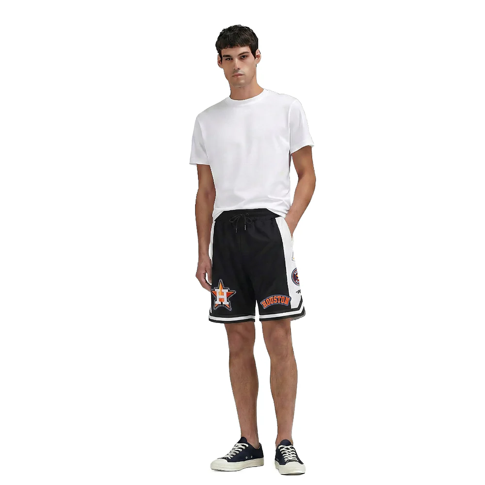 MLB HOUSTON ASTROS DIY PICK STITCH MEN'S DOUBLE KNIT 2.0 SHORT (BLACK) - Image 3