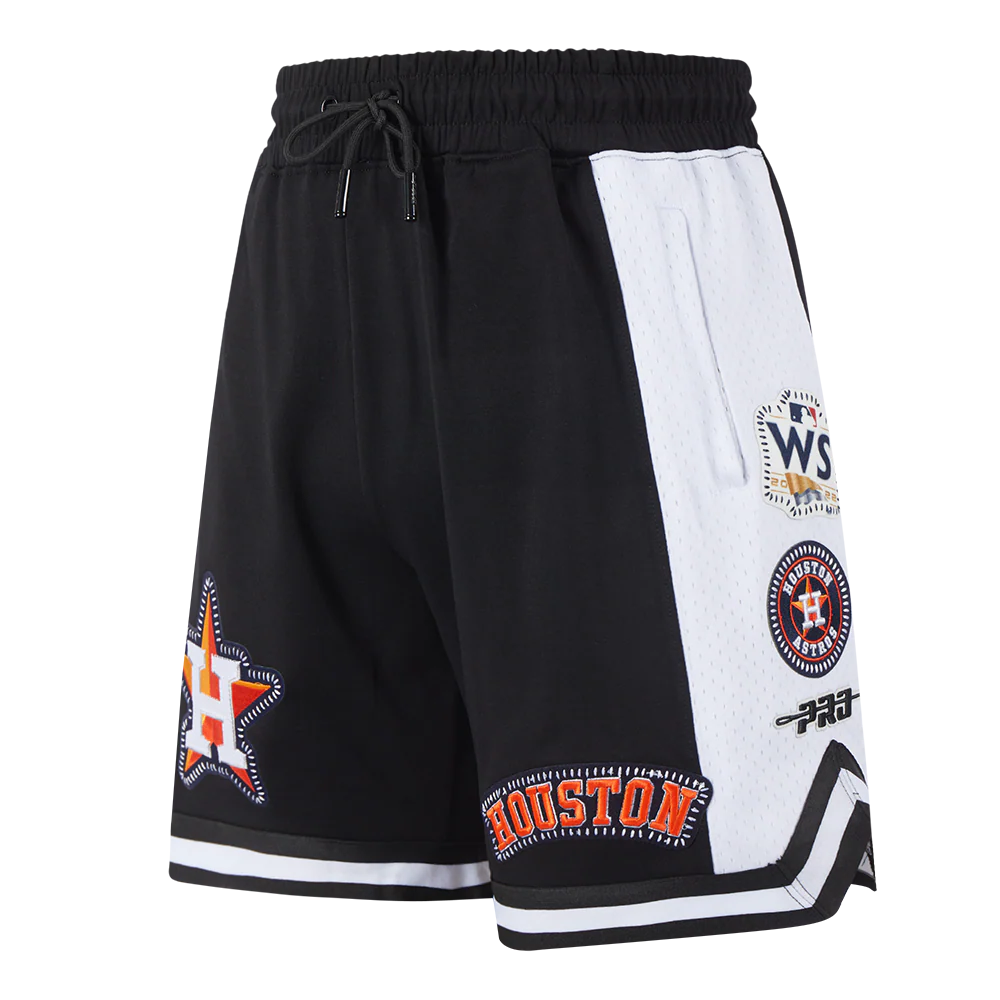 MLB HOUSTON ASTROS DIY PICK STITCH MEN'S DOUBLE KNIT 2.0 SHORT (BLACK) - Image 4