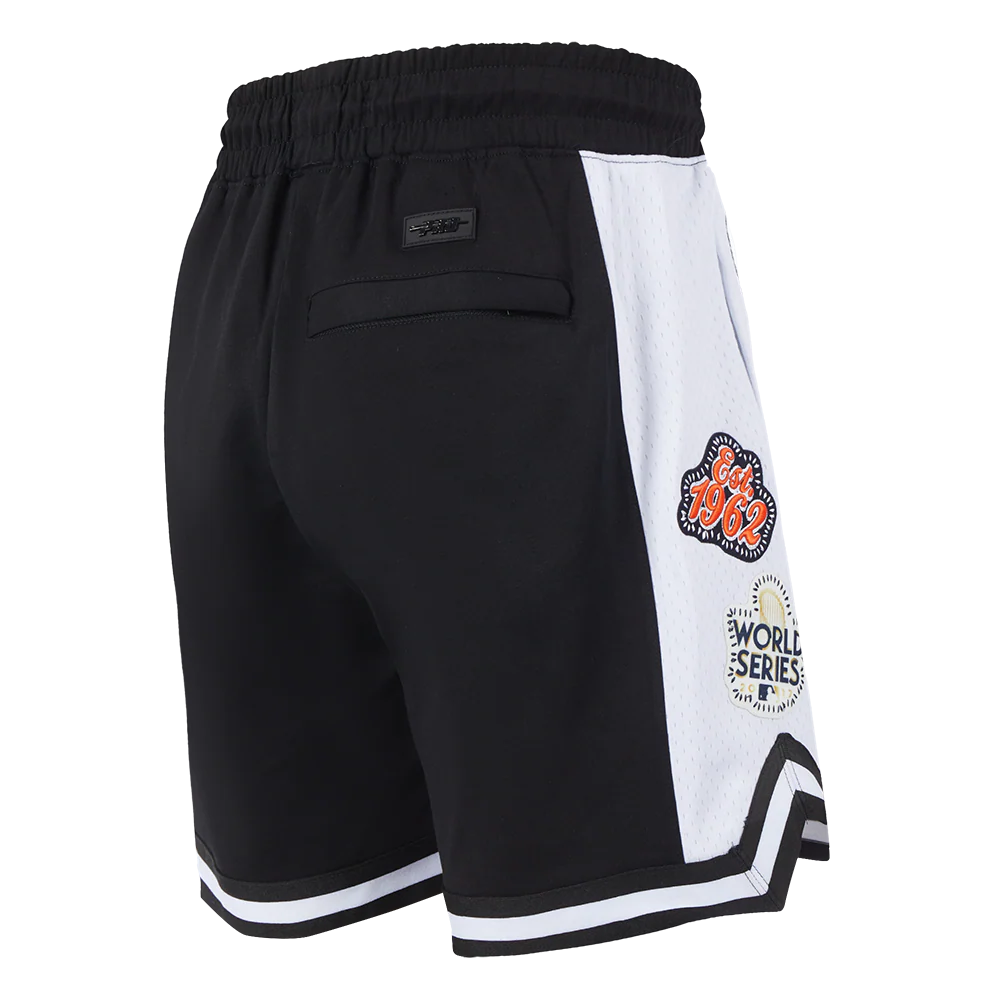 MLB HOUSTON ASTROS DIY PICK STITCH MEN'S DOUBLE KNIT 2.0 SHORT (BLACK) - Image 6