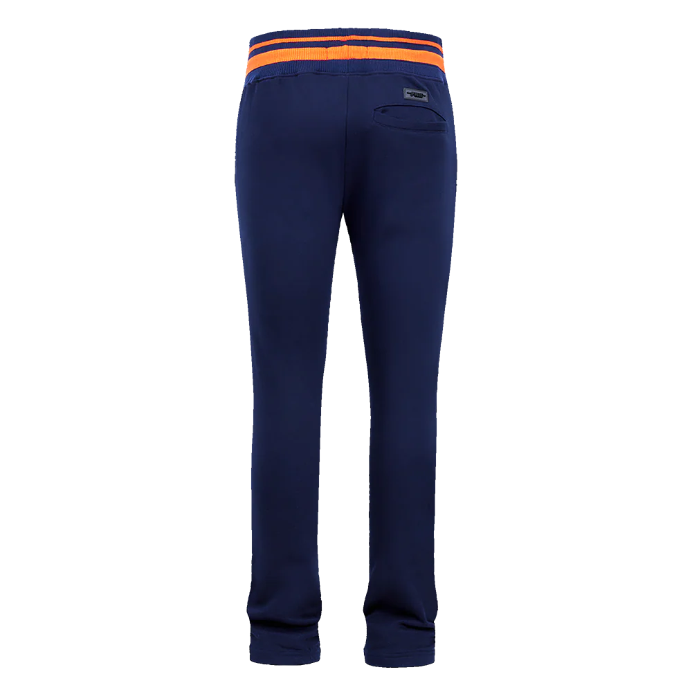 MLB HOUSTON ASTROS SCRIPT TAIL MEN'S RIB FLEECE SWEATPANT (MIDNIGHT NAVY/ORANGE/MIDNIGHT NAVY) - Image 3