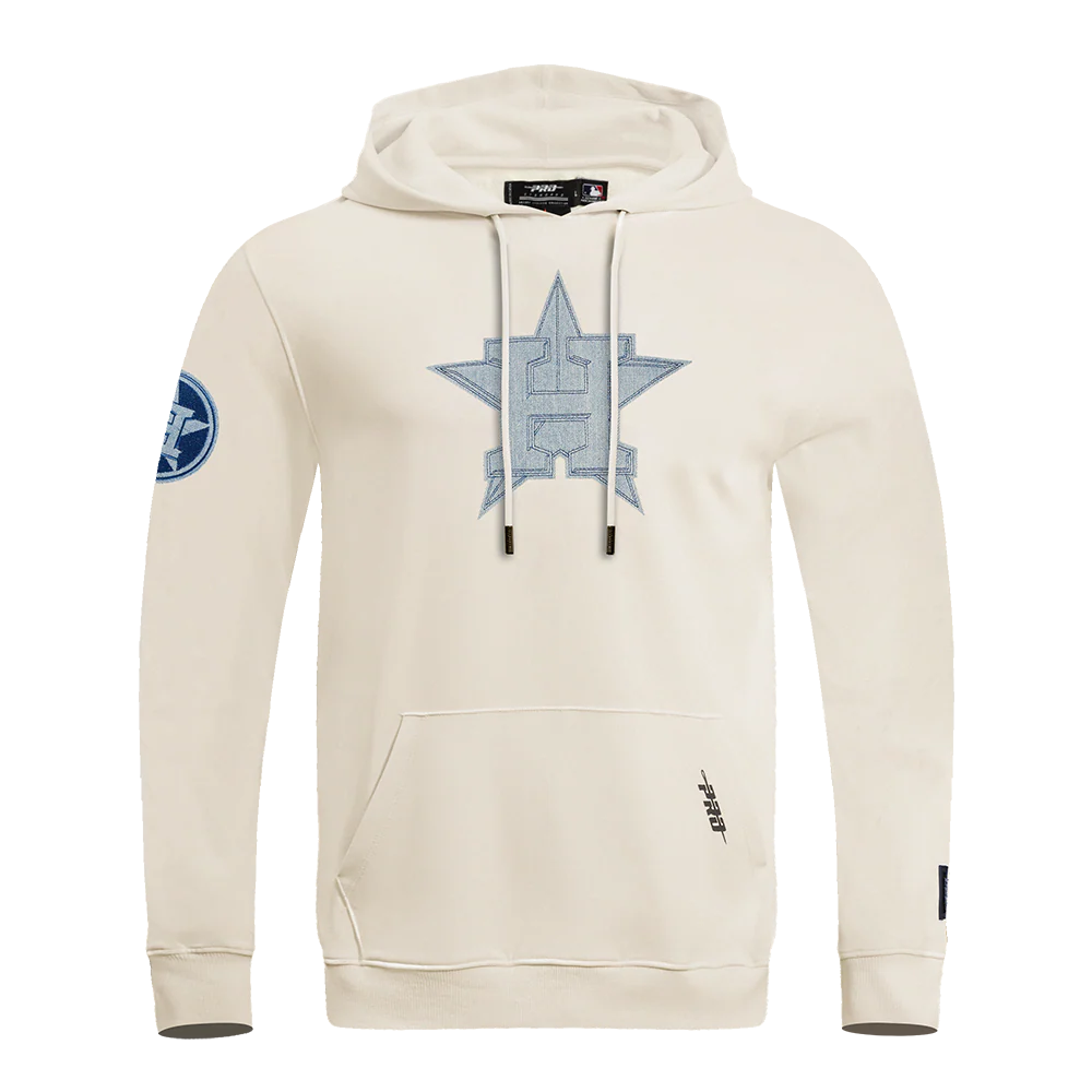MLB HOUSTON ASTROS VARSITY BLUES MEN'S PULLOVER HOODIE (LINEN)