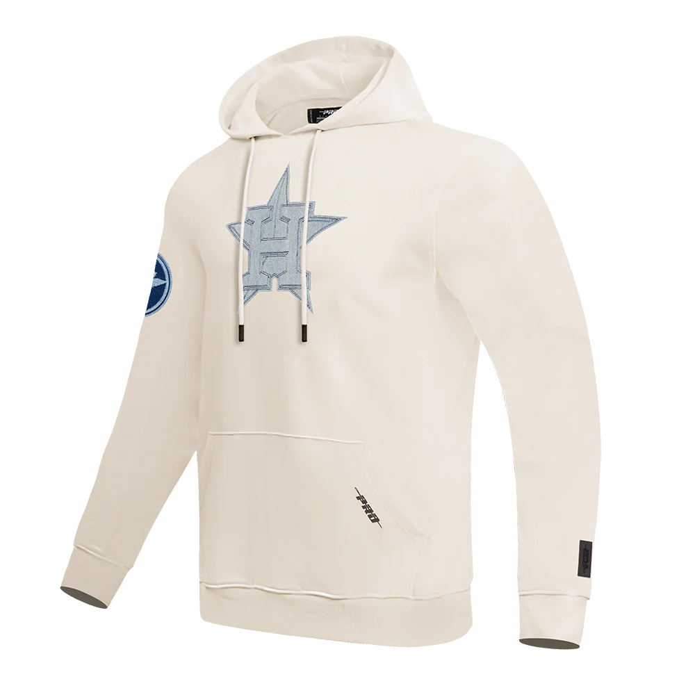 MLB HOUSTON ASTROS VARSITY BLUES MEN'S PULLOVER HOODIE (LINEN) - Image 2