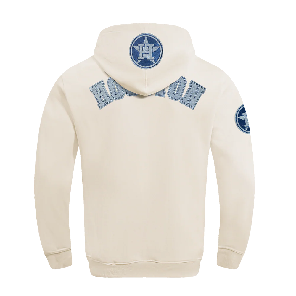 MLB HOUSTON ASTROS VARSITY BLUES MEN'S PULLOVER HOODIE (LINEN) - Image 3
