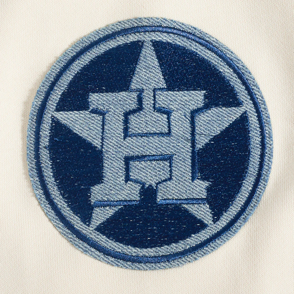 MLB HOUSTON ASTROS VARSITY BLUES MEN'S PULLOVER HOODIE (LINEN) - Image 6