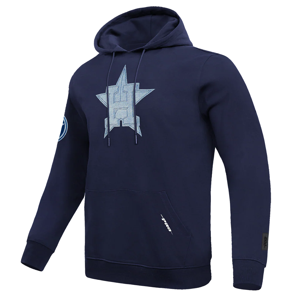 MLB HOUSTON ASTROS VARSITY BLUES MEN'S PULLOVER HOODIE (MIDNIGHT NAVY) - Image 2