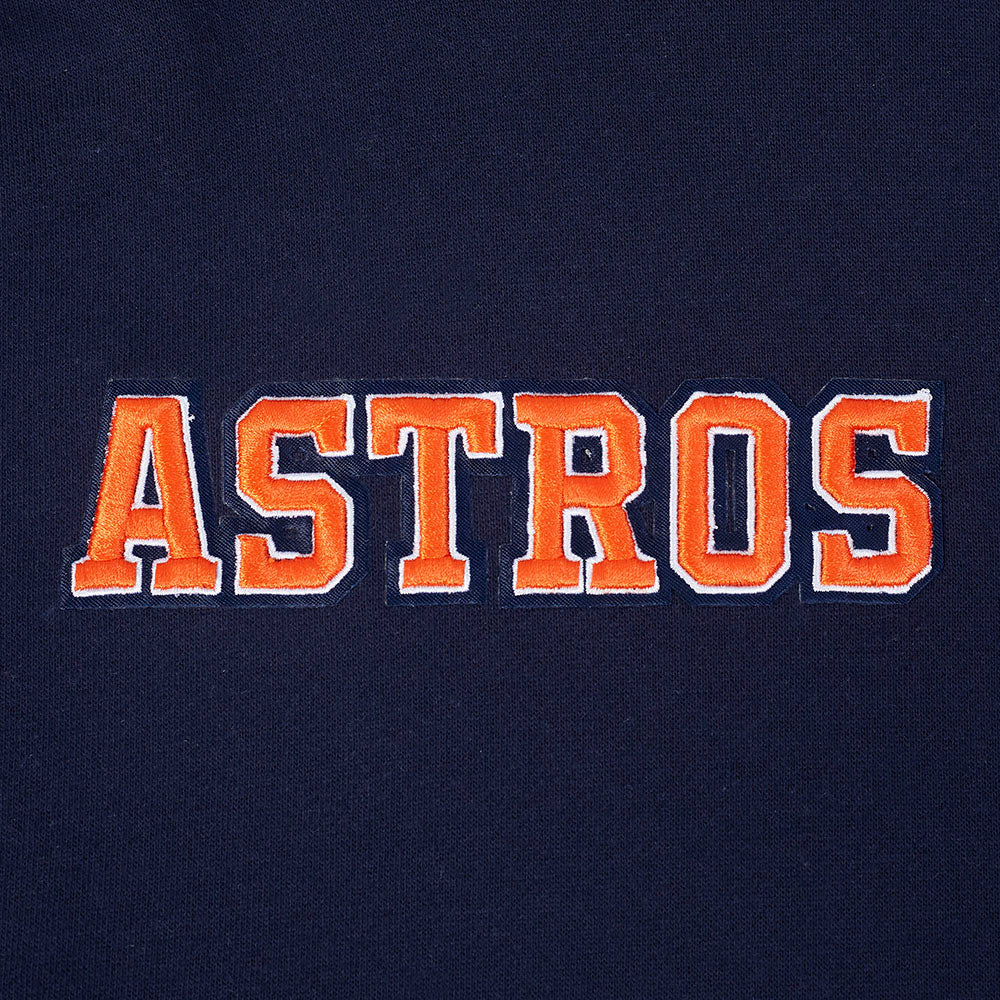MLB HOUSTON ASTROS WINGSPAN MEN'S DROP SHOULDER FLEECE PULLOVER HOODIE (MIDNIGHT NAVY) - Image 8