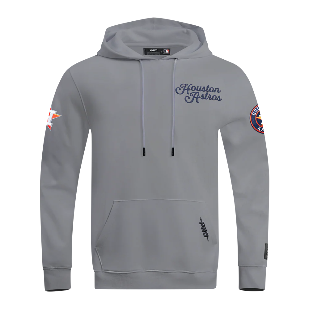 MLB HOUSTON ASTROS SOUVENIR MEN'S FLEECE PULLOVER HOODIE (GRAY)