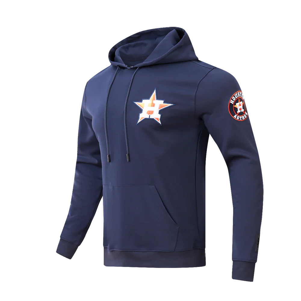 MLB HOUSTON ASTROS CLASSIC CHENILLE MEN'S PULLOVER HOODIE (MIDNIGHT NAVY) - Image 2