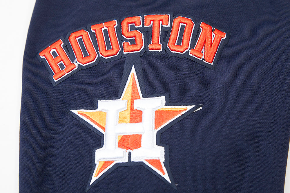 MLB HOUSTON ASTROS CLASSIC CHENILLE MEN'S PULLOVER HOODIE (MIDNIGHT NAVY) - Image 6