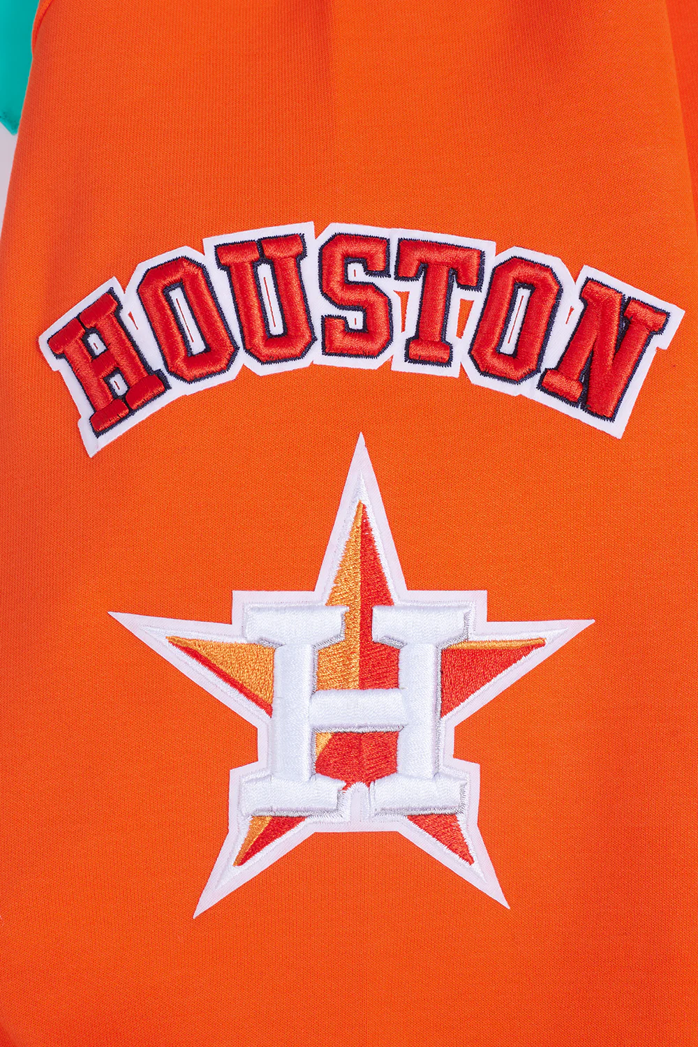 MLB HOUSTON ASTROS CLASSIC CHENILLE MEN'S PULLOVER HOODIE (ORANGE) - Image 6
