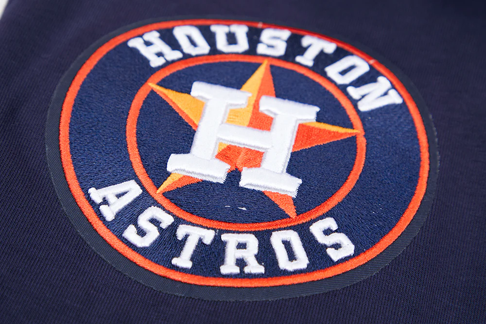 MLB HOUSTON ASTROS CLASSIC CHENILLE MEN'S FULL ZIP PULLOVER HOODIE (MIDNIGHT NAVY) - Image 7