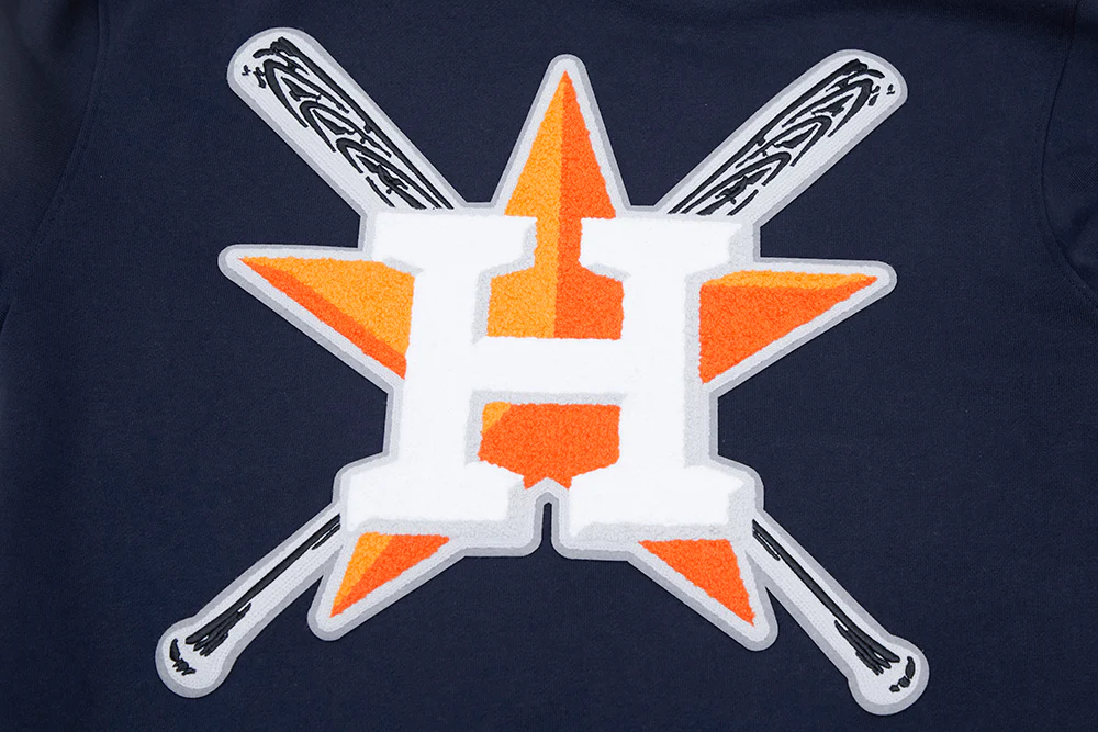 MLB HOUSTON ASTROS MASHUP MEN'S RIB PULLOVER HOODIE (MIDNIGHT NAVY/ORANGE/MIDNIGHT NAVY) - Image 6