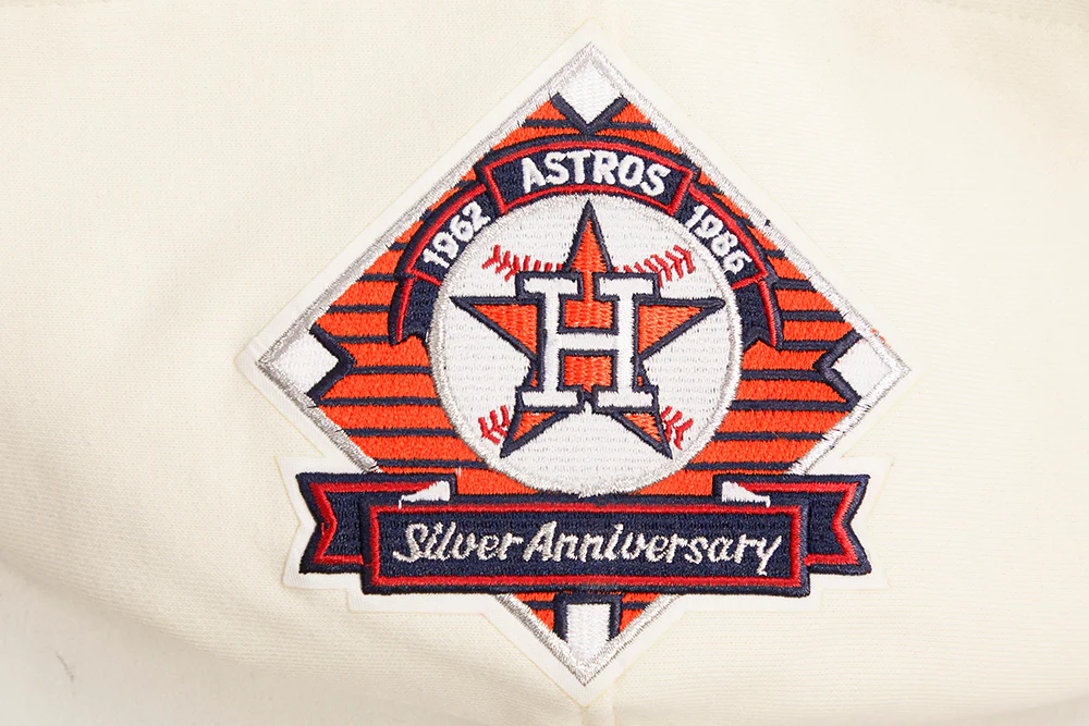MLB HOUSTON ASTROS RETRO CLASSIC MEN'S PULLOVER HOODIE (EGGSHELL/MIDNIGHT NAVY) - Image 5