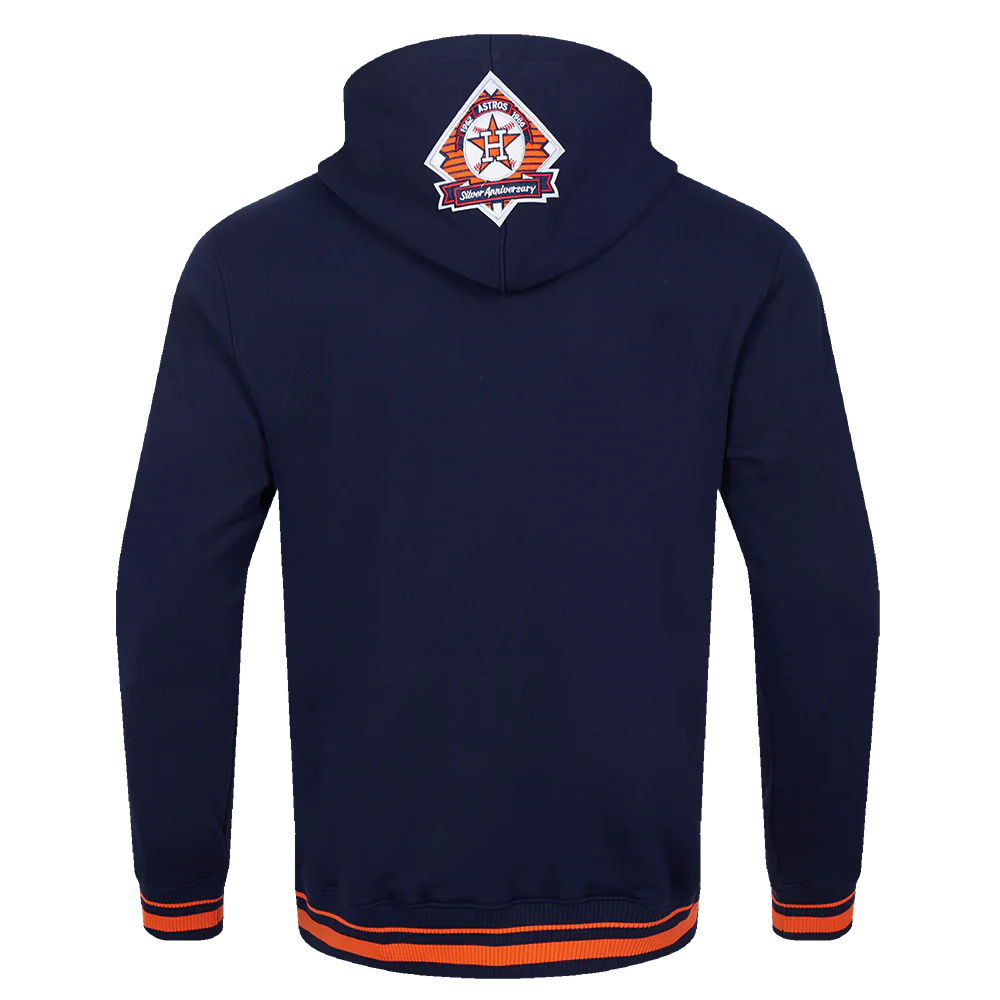 MLB HOUSTON ASTROS RETRO CLASSIC MEN'S PULLOVER HOODIE (MIDNIGHT NAVY/ORANGE/MIDNIGHT NAVY) - Image 3
