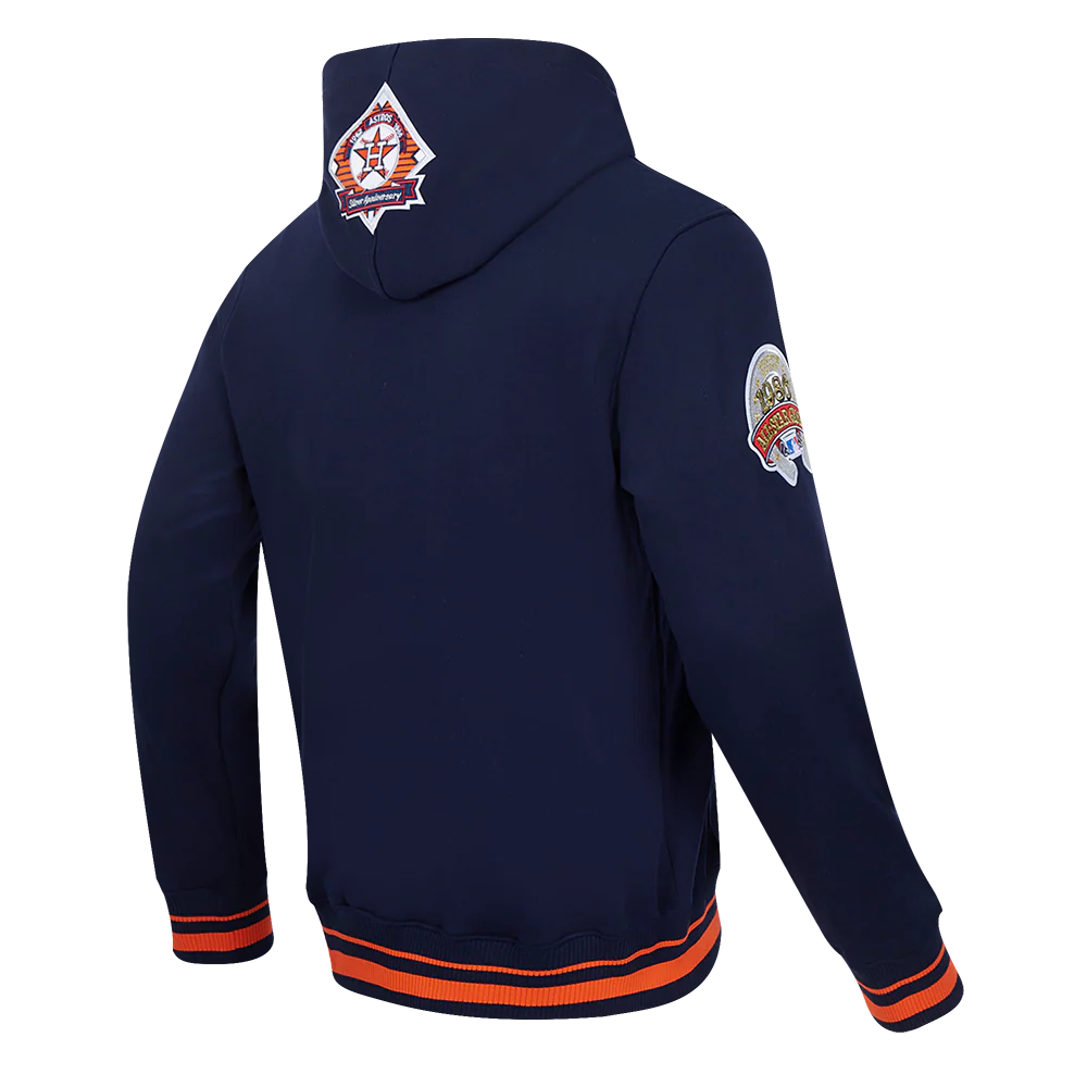 MLB HOUSTON ASTROS RETRO CLASSIC MEN'S PULLOVER HOODIE (MIDNIGHT NAVY/ORANGE/MIDNIGHT NAVY) - Image 4