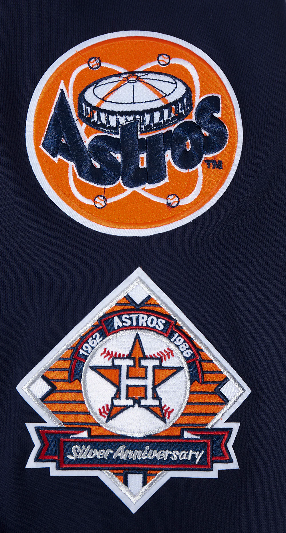 MLB HOUSTON ASTROS RETRO CLASSIC MEN'S PULLOVER HOODIE (MIDNIGHT NAVY/ORANGE/MIDNIGHT NAVY) - Image 5