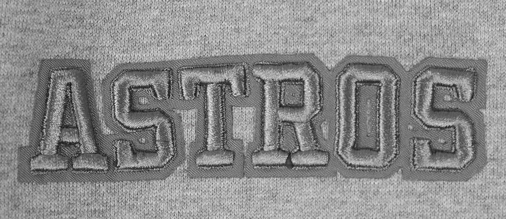 MLB HOUSTON ASTROS NEUTRAL MEN'S DROP SHOULDER PULLOVER HOODIE (DARK HEATHER GRAY) - Image 8