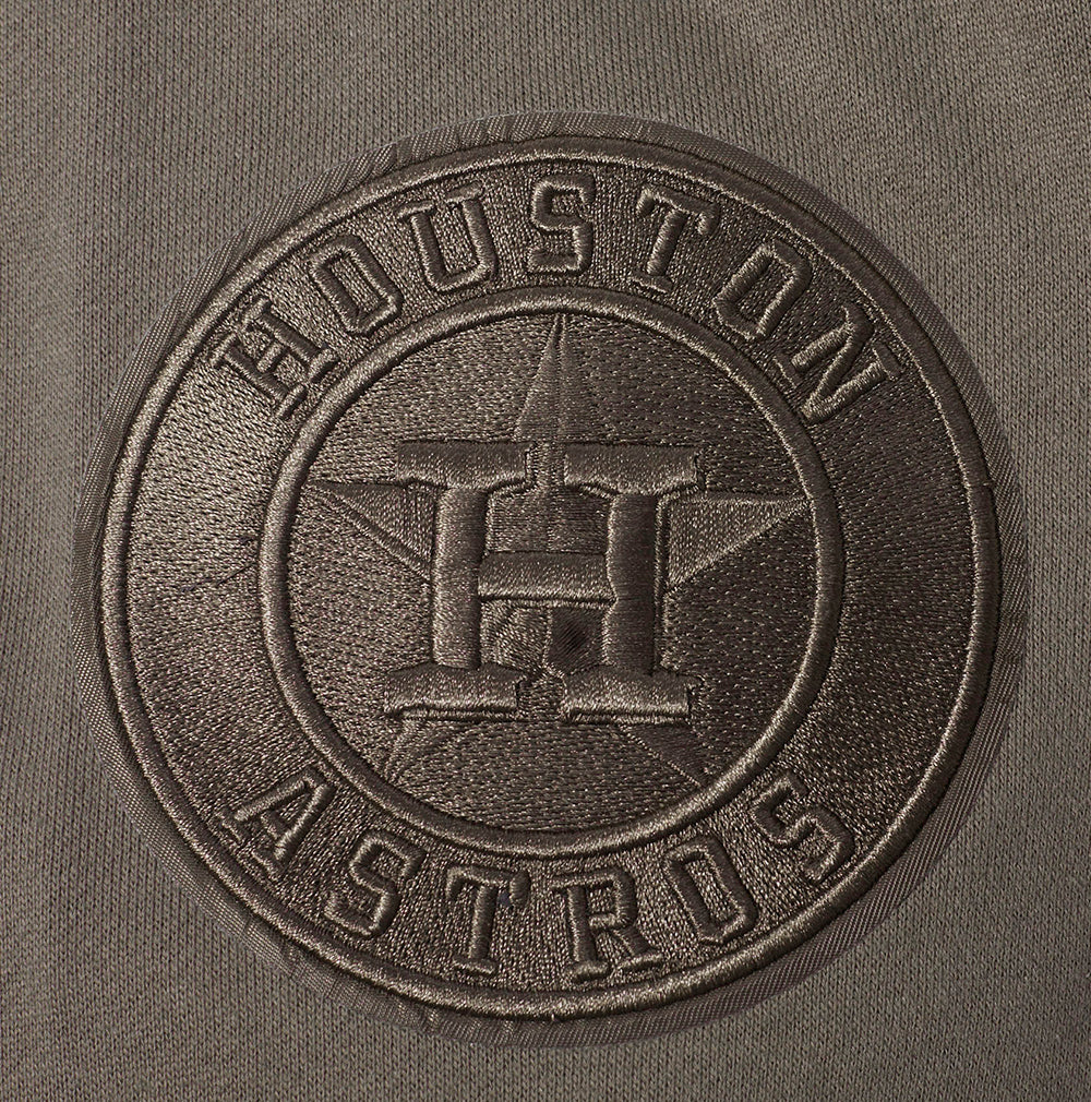 MLB HOUSTON ASTROS NEUTRAL MEN'S DROP SHOULDER PULLOVER HOODIE (DARK TAUPE) - Image 6