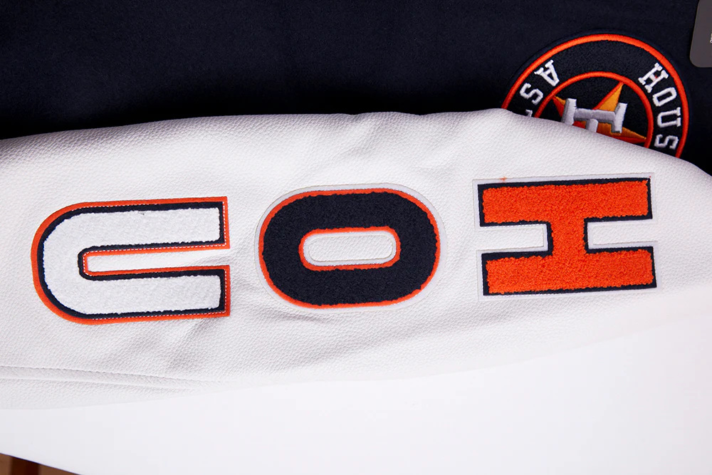MLB HOUSTON ASTROS SCRIPT TAIL MEN'S RIB WOOL VARSITY (MIDNIGHT NAVY/ORANGE/MIDNIGHT NAVY) - Image 9