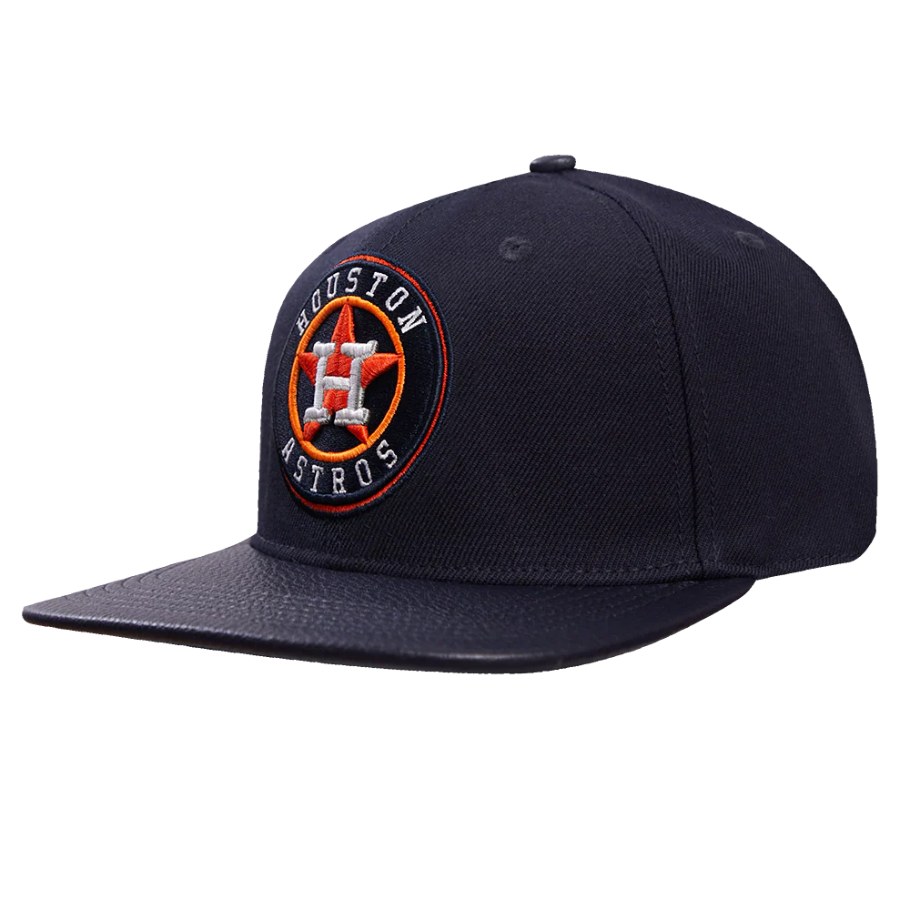MLB HOUSTON ASTROS SCRIPT TAIL WOOL STRAPBACK (MIDNIGHT NAVY) - Image 2