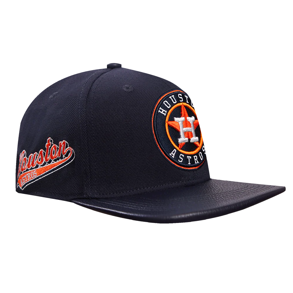 MLB HOUSTON ASTROS SCRIPT TAIL WOOL STRAPBACK (MIDNIGHT NAVY) - Image 3