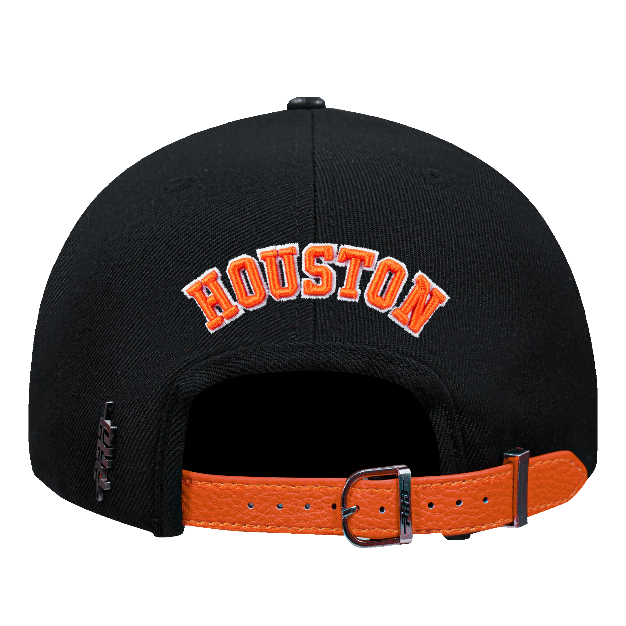 MLB HOUSTON ASTROS DIY PICK STITCH LEATHER PINCH FRONT STRAPBACK (BLACK) - Image 5
